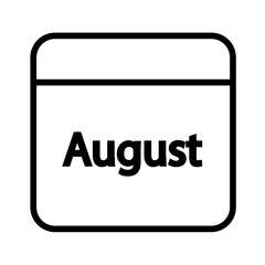 calendar august icon