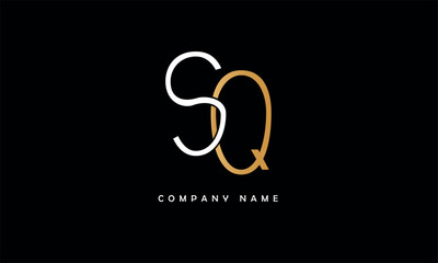 SQ, QS, S, Q Abstract Letters Logo Monogram