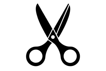 scissors icon silhouette vector illustration