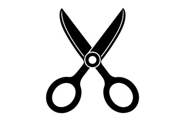 scissors icon silhouette vector illustration