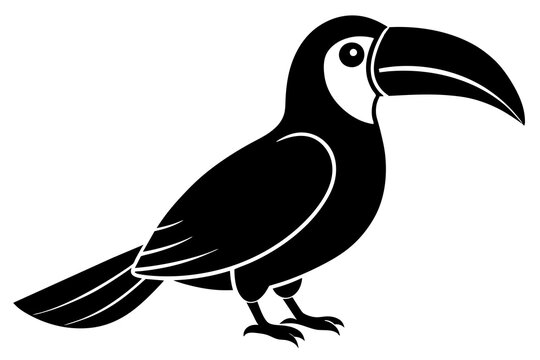 recommend clip art: toucan bird silhouette vector illustration