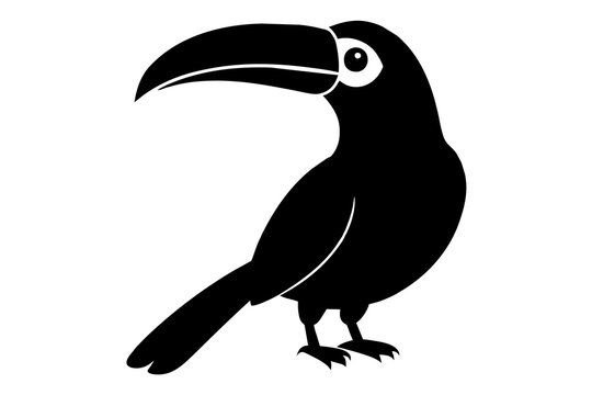 recommend clip art: toucan bird silhouette vector illustration