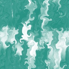 Seamless abstract pattern. Simple background with green, white texture. Digital brush strokes background. Design for textile fabrics, wrapping paper, background, wallpaper, cover.