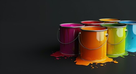 jars with paint