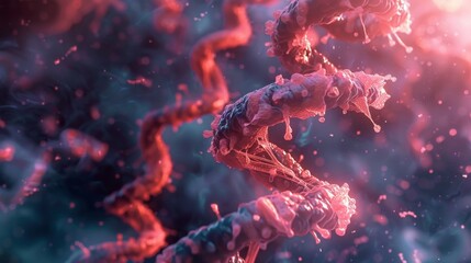 A timelapse video of a cell dividing with a focus on the DNA repair machinery working to maintain the integrity of the newly formed cells