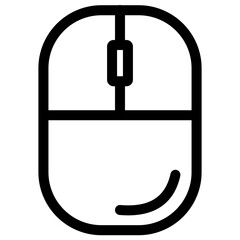 Modern Mouse PC Component icon symbol