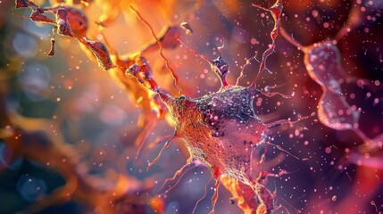An image of pericytes surrounded by collagen fibers highlighting their important role in maintaining the structural integrity of the vessel