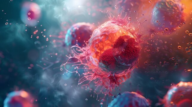 A microscopic snapshot of the somatic cell nuclear transfer technique in action with a somatic cell nucleus being inserted into an oocyte