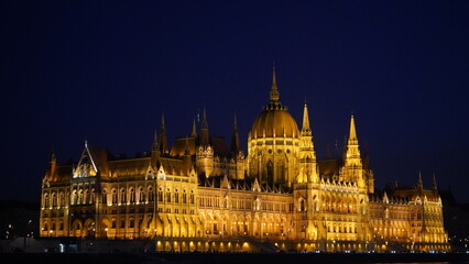 Obraz premium The Hungarian Parliament in Budapest, 2022