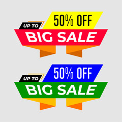 Abstract sale promotion banner template