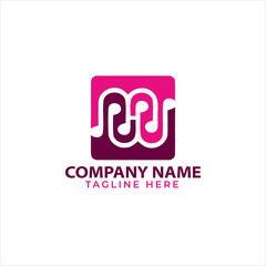 music beat headphone logo design
