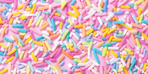 sprinkle sugar colorful pastel minimal grain cupcake topping sweet pink background
