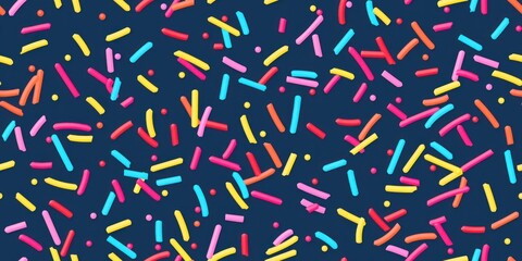 sprinkle sugar colorful pastel minimal grain cupcake topping sweet dark blue background
