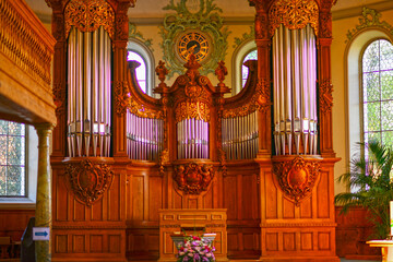 Die Orgel der reformierten Kirche in Gais im Schweizer Kanton Appenzell Ausserrhoden