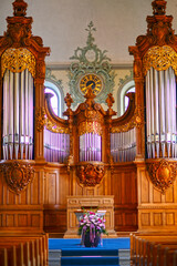 Die Orgel der reformierten Kirche in Gais im Schweizer Kanton Appenzell Ausserrhoden
