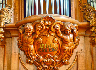 Die Orgel der reformierten Kirche in Gais im Schweizer Kanton Appenzell Ausserrhoden
