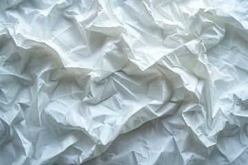 Obraz premium Abstract texture of crumpled white paper. Perfect for backgrounds and design elements.