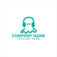 Music Tech Logo Template Design Vector, Design
