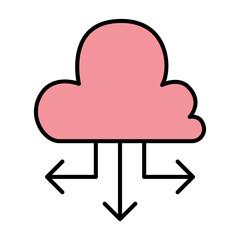 Cloud computing icon