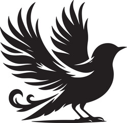Bird silhouette vector illustration design