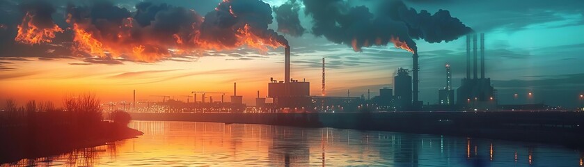 Naklejka premium Carbon capture and storage