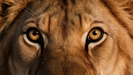 Big eyes. lion eyes close-up