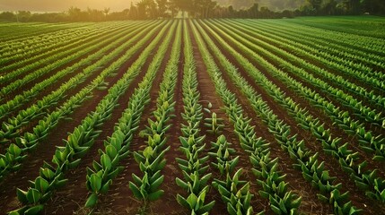 Tobacco Field Ready for Harvest