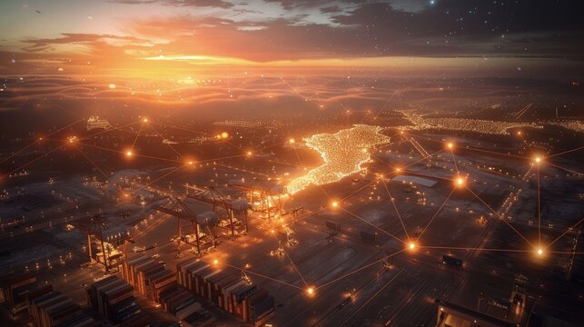 Global Network Expanse. The expansive reach of the platform's global network. Global network background.