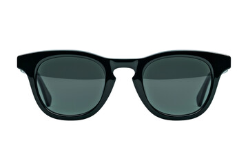 Fototapeta premium Black Sunglasses with Green Lenses