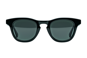 Black Sunglasses with Green Lenses