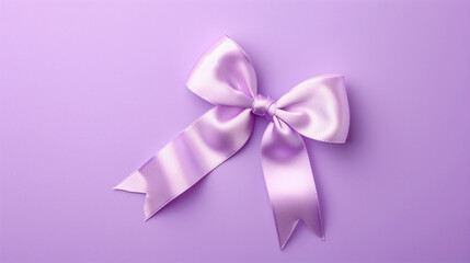 Soft lavender color shiny luxury gift ribbon with bow