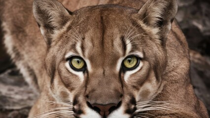 Obraz premium mountain lion, cougar close up