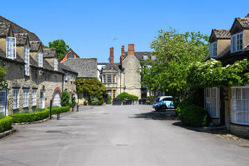 View at the village of Woodstock in England