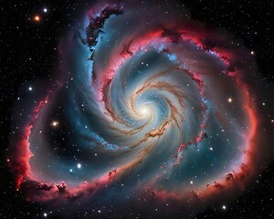 spiral galaxy in space