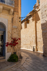 Streets of Medina in Rabat, Malta island.