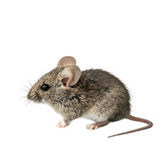 mouse isolated on transparent background. generative ai