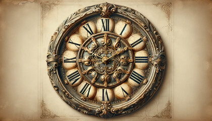 Obraz premium vintage wooden watch