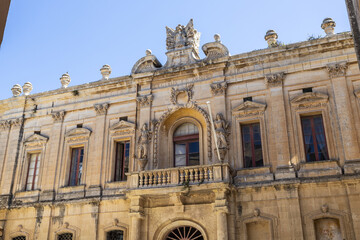 Streets of Medina in Rabat, Malta island.