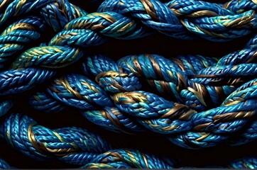 Colorful Coiled Rope Texture