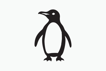 Penguin silhouette vector illustration