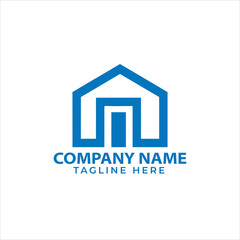 Realty and real estate agency, placemark and position vector icon
