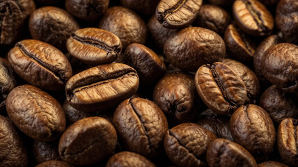 Naklejka premium coffee beans background