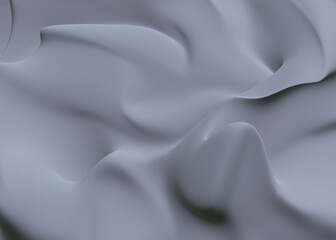 Obraz premium grey abstract 3d background silk, satin, fabric, textile, smooth