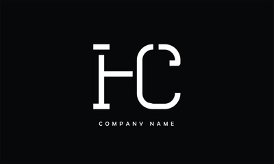 HC, CH, H, C Abstract Letters Logo Monogram