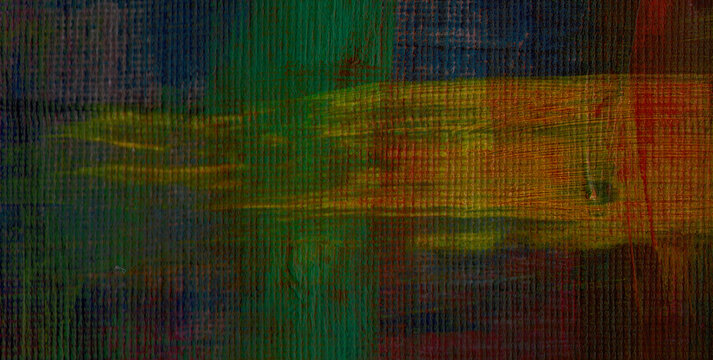 Eclectic and Expressive Painted Dreamscape Infused with an Array of Colors and Abstract Forms