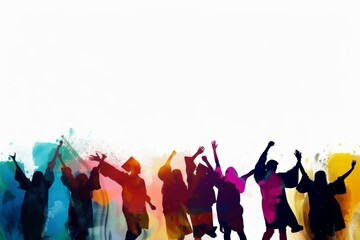 College or high school graduation card. Concept of invitation or mockup, with copy space for text