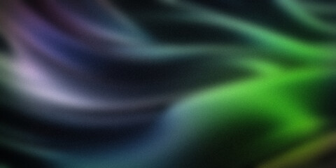 Obraz premium Mesmerizing gradient with a blend of deep purples, blues, and vibrant greens. The fluid, wave-like patterns create a dynamic and captivating abstract background, ideal for modern design projects