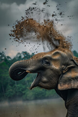 elephant in the wild