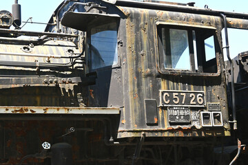 埼玉県行田市のC57型蒸気機関車