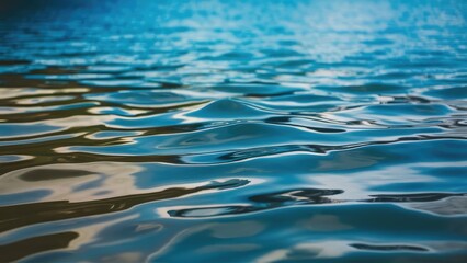 A stunning, partially blurry photo of a blue lake, reflecting the stunning sky above